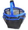 Outdoor Camping Quick Dry Mesh Shower Accessories Tote With Handle-Deep Blue