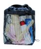 Hiking Quick Dry Mesh Shower Accessories Bag Breathable Bath Tote-Black
