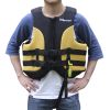 Adults Swim Vest Learn-to-Swim Floatation Jackets Fishing Vest(Orange/Black)