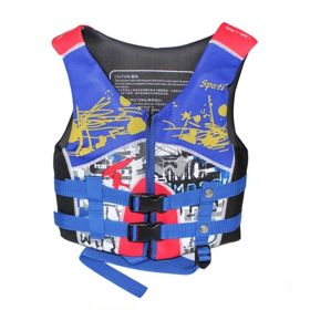 Swim Vest Learn-to-Swim Floatation Jackets  Child Water Buddies Life Vest,Blue/C