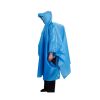 One-piece Raincoat Poncho Rain Cape Outdoor Hiking Camping (Blue)