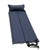 Portable Camping Sleeping Air Pad Mattress With Inflatable Pillow DARK BLUE