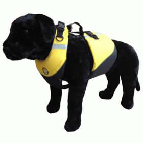 First Watch Flotation Dog Vest - Hi-Visibility Yellow (Size: Medium)